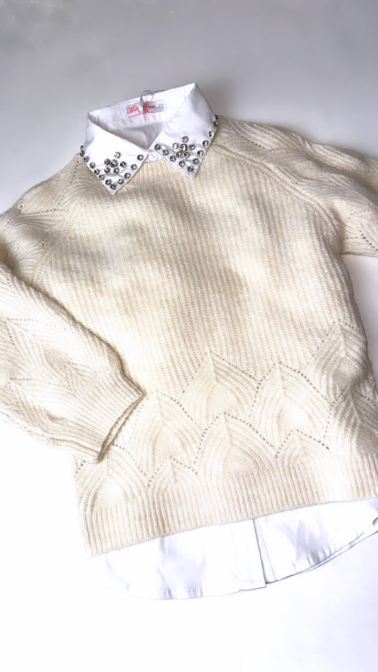 Balti marškiniai FESTIVE