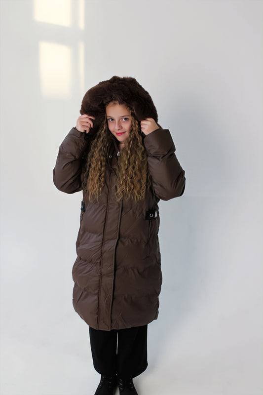 Ilga rudens-žiemos sezono striukė WARM