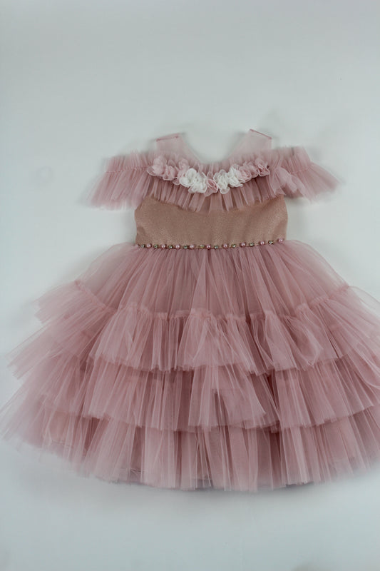 Princesės suknelė su gėlėmis MARIA