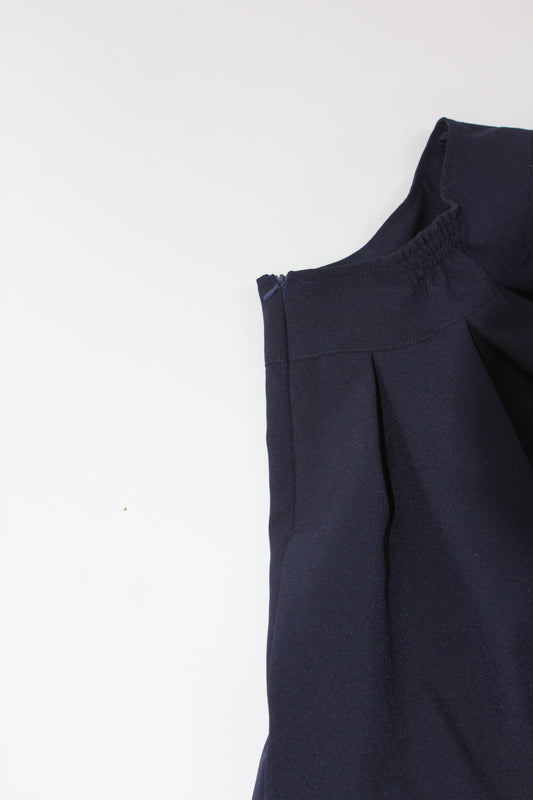 Lengvai krentantis sijonas (tamsiai mėlynos spalvos)