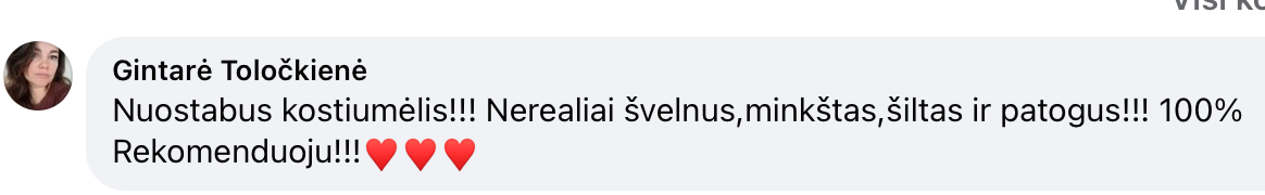 Trijų dalių kostiumėlis su rankine